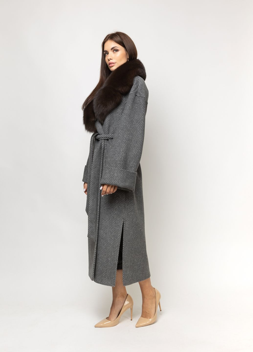 Темно-серое демисезонное Каталея Коричневое CHIUAS