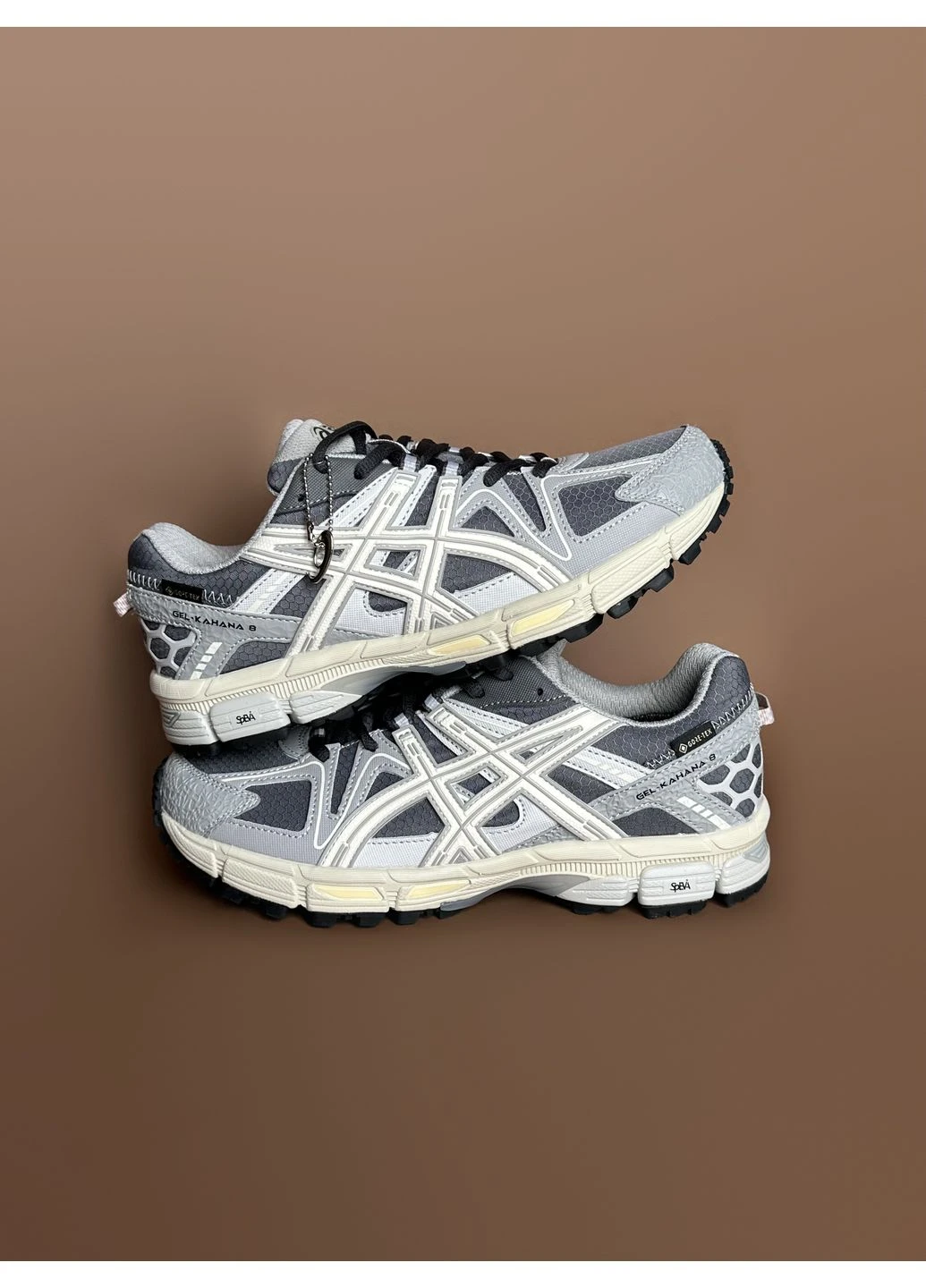 Сірі літні кросівки asics gel kahana 8 grey gore-tex асікс гель кахано 8 сірі No Brand