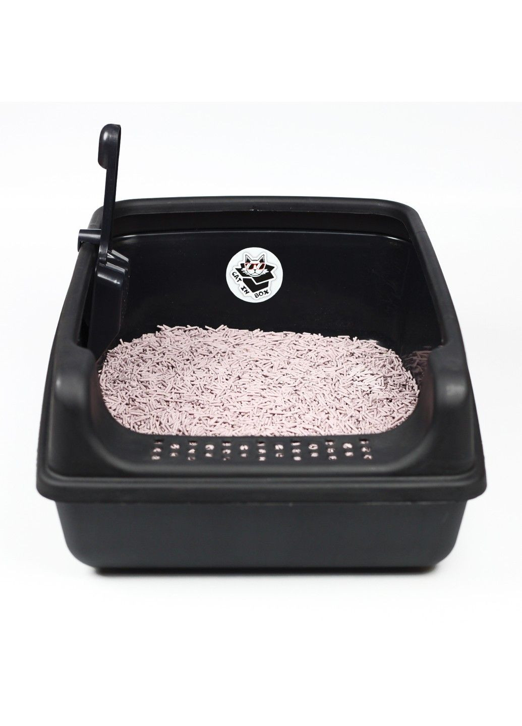 Лоток (туалет) для котів з лопаткою 53х38х20 см CAT IN BOX (325450943)