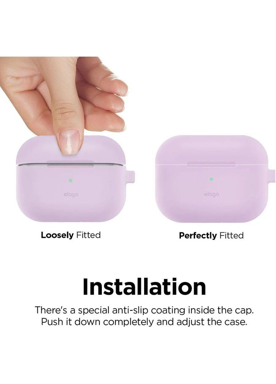 Silicone Hang Case Lavender for Airpods Pro 2nd Gen Elago (302652308)