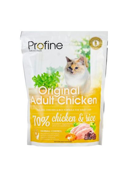 Сухий корм Original Adult для дорослих котів, з куркою та рисом, 300 г Profine (361035739)