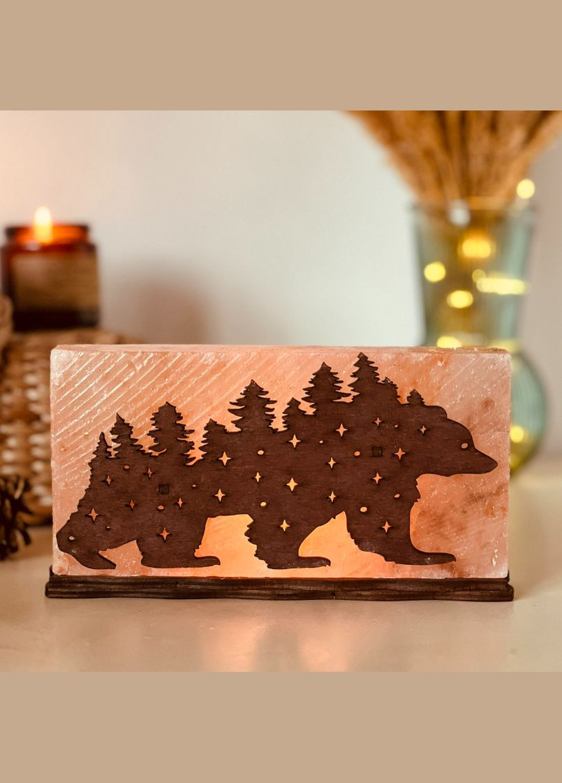 Соляной светильник солевая лампа 100% из розовой гималайской соли 2 кг на комнату 15 – 17 кв.м. (6630091) No Brand (316231034)