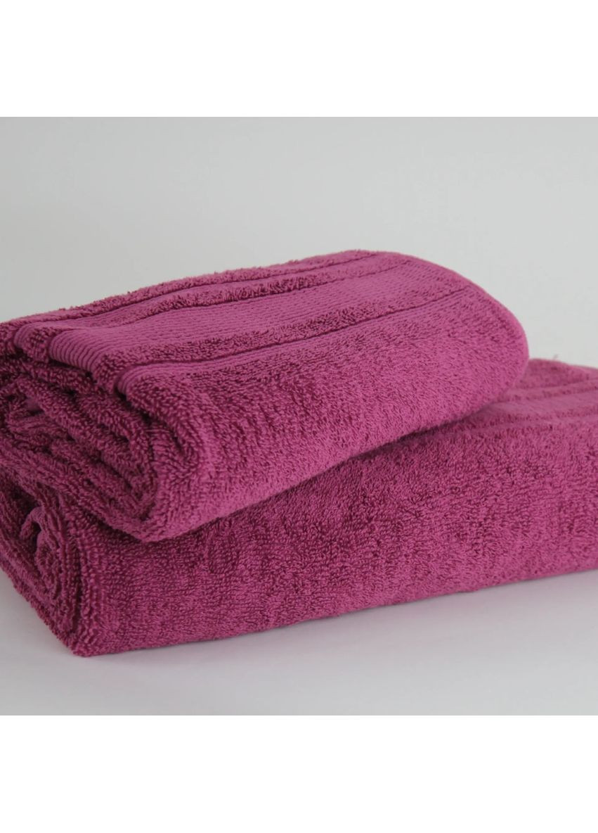Рушник банний Fancy Р-04181_29758 70x140 см темно-рожевий ТЕП (336884386)