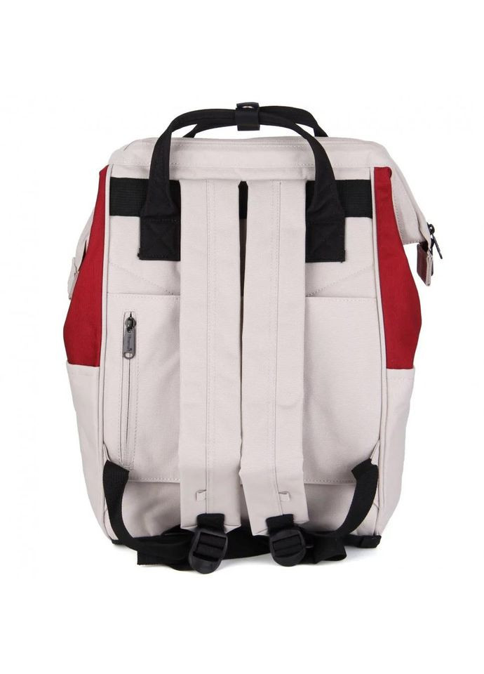 Рюкзак женский текстильный на 1 отделение размер 28×40×17 см 1027 - 03 красный с бежевым Himawari (314808801)