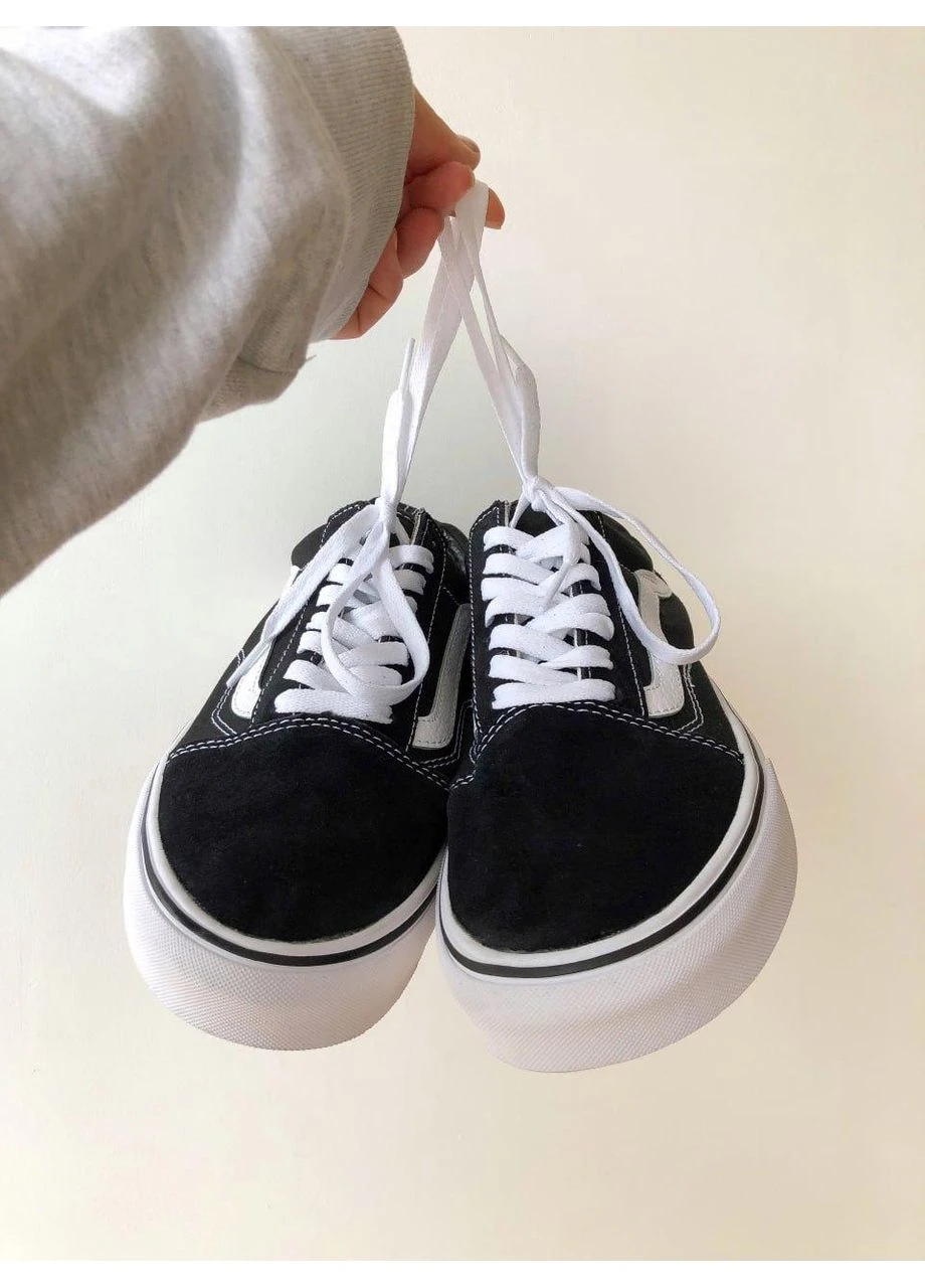 КРОСІВКИ ЖІНОЧІ VANS OLD SKOOL BLACK WHITE V3 ВАНС ОЛД СКУЛ БІЛІ No Brand білі демісезони (392020131)