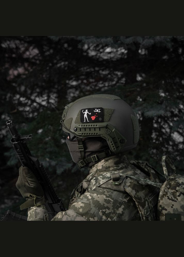 Нашивка прапор Чорна Борода Дрон Black M-TAC (315047585)