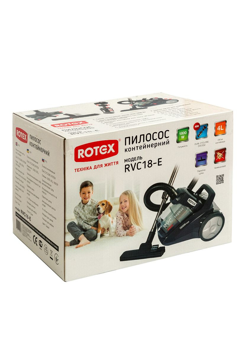 Пилосос без мішка RVС18-E Rotex (364117601)