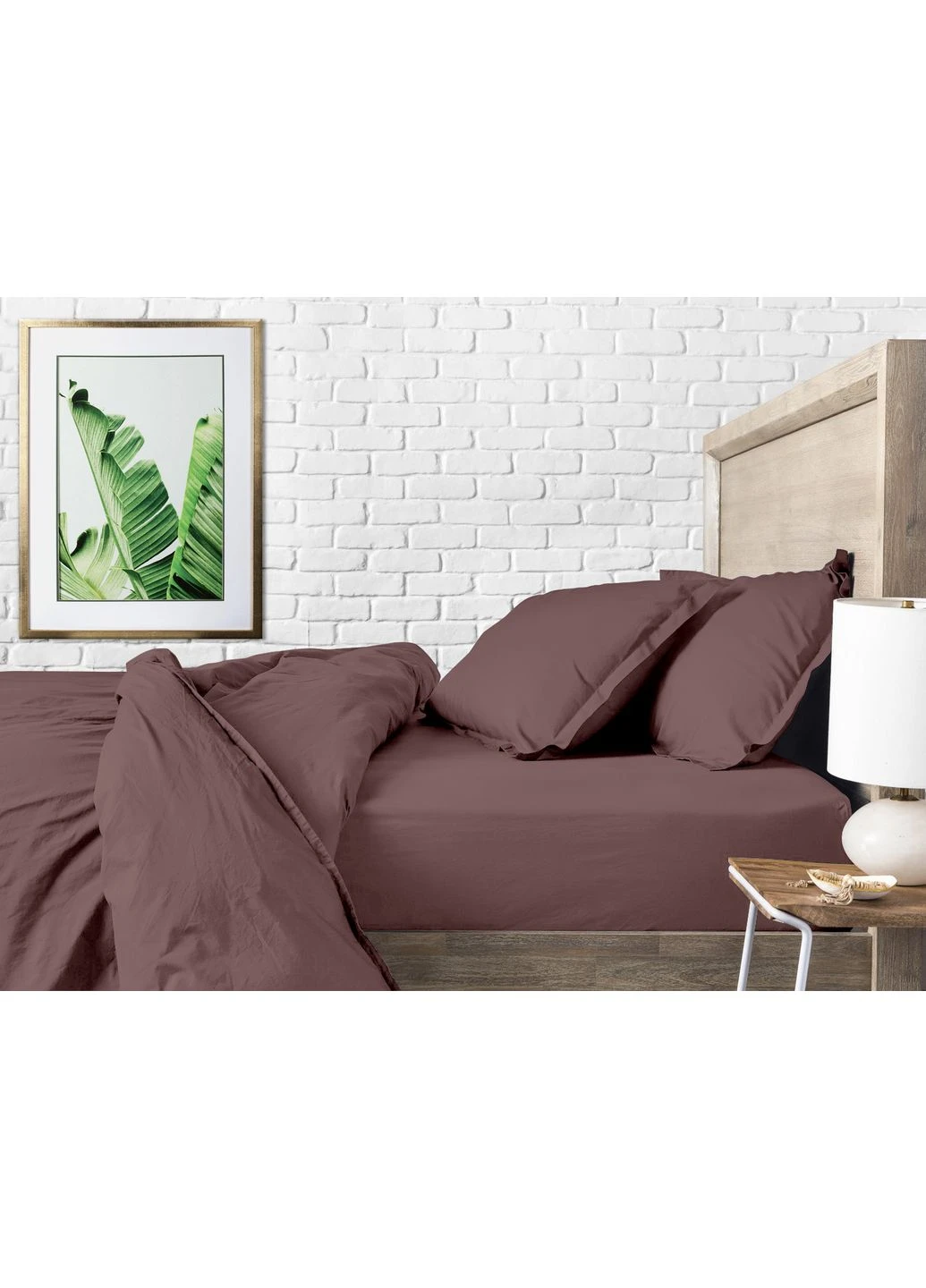 Двуспальное постельное белье с простыней на резинке MOUSSE CS10 (4822052385999) Cosas (392821866)