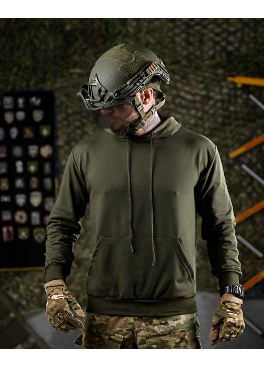 Тактическое мужское худи Молодость олива No Brand (360890490)