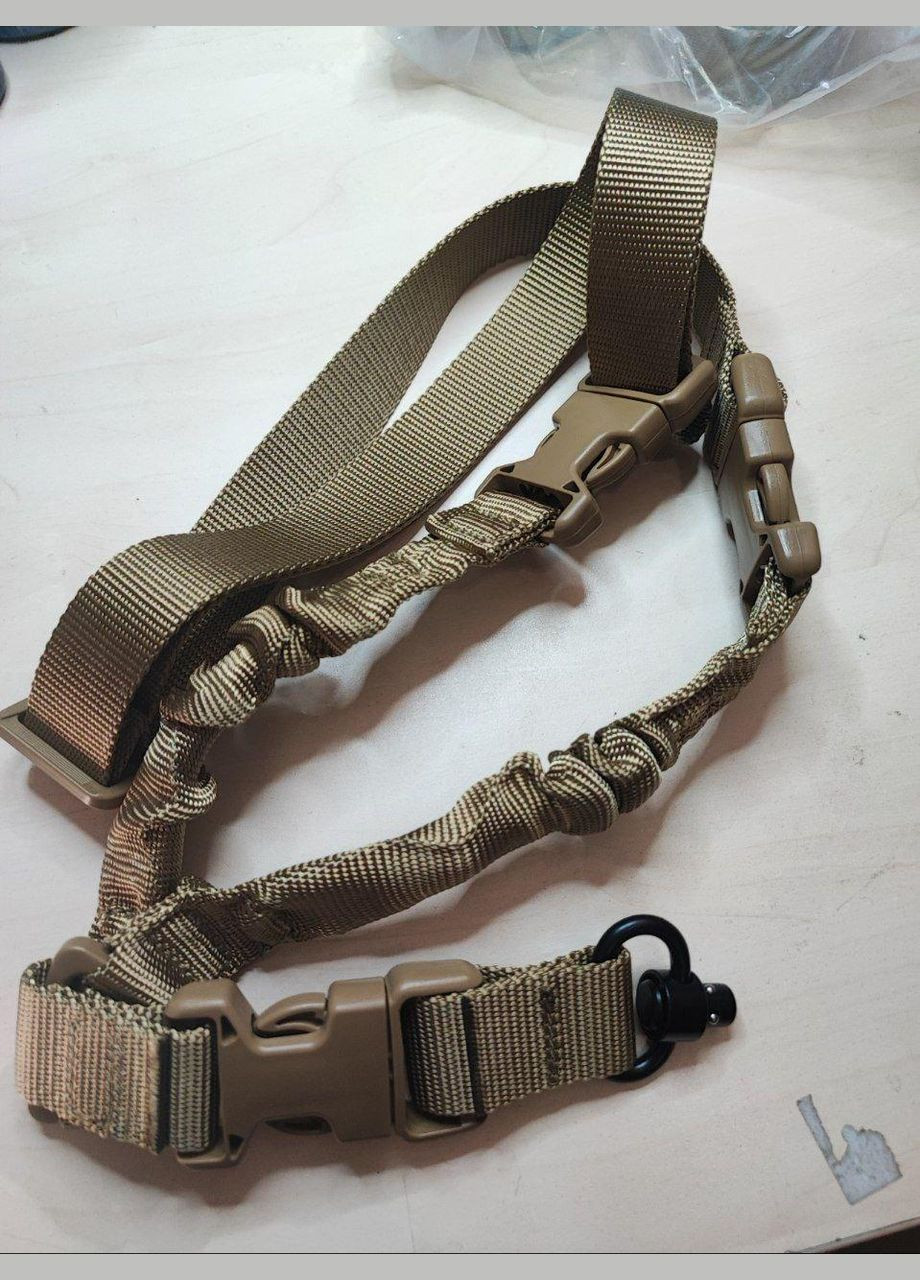 Тактический одноточечный ремень с антабкой HB-040 QD койот No Brand (306709454)