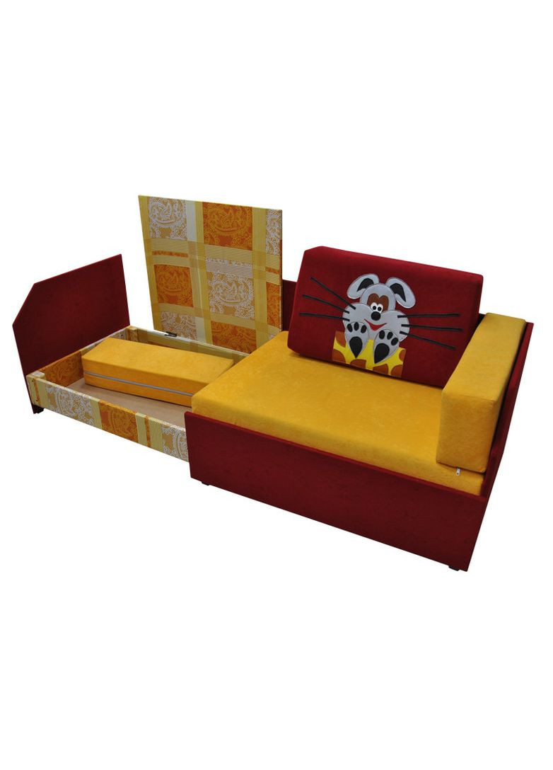 Маленький дитячій диванчик розкладний Мишка ТМ No Brand (322500487)