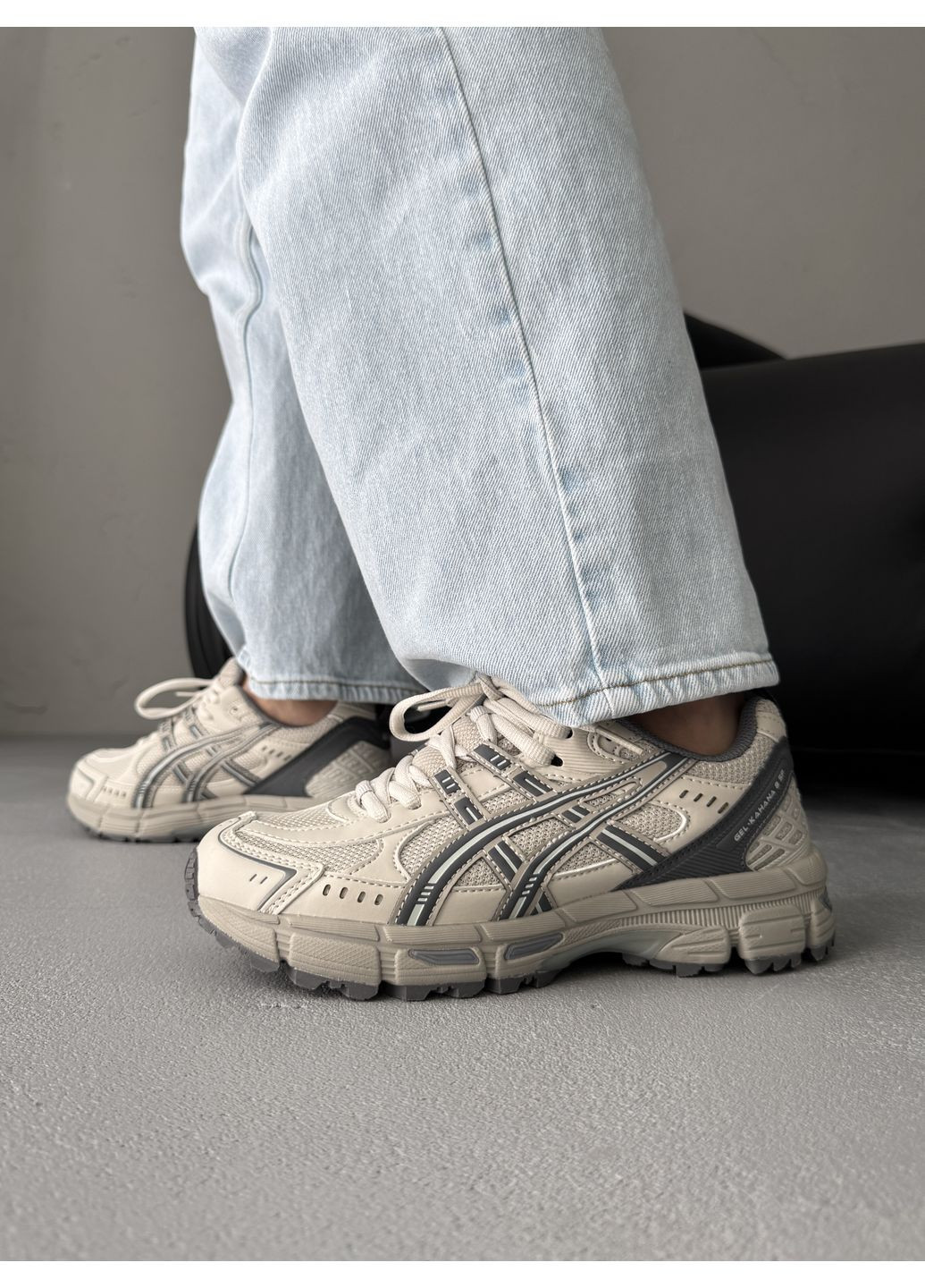 Сірі Осінні кросівки чоловічі asics gel-kahana 8 sp beige / grey асікс гель кахано No Brand
