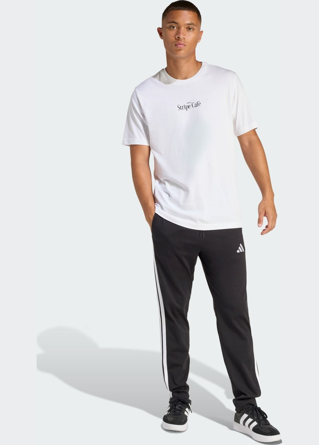 Біла футболка coffee cafe donut box graphic adidas