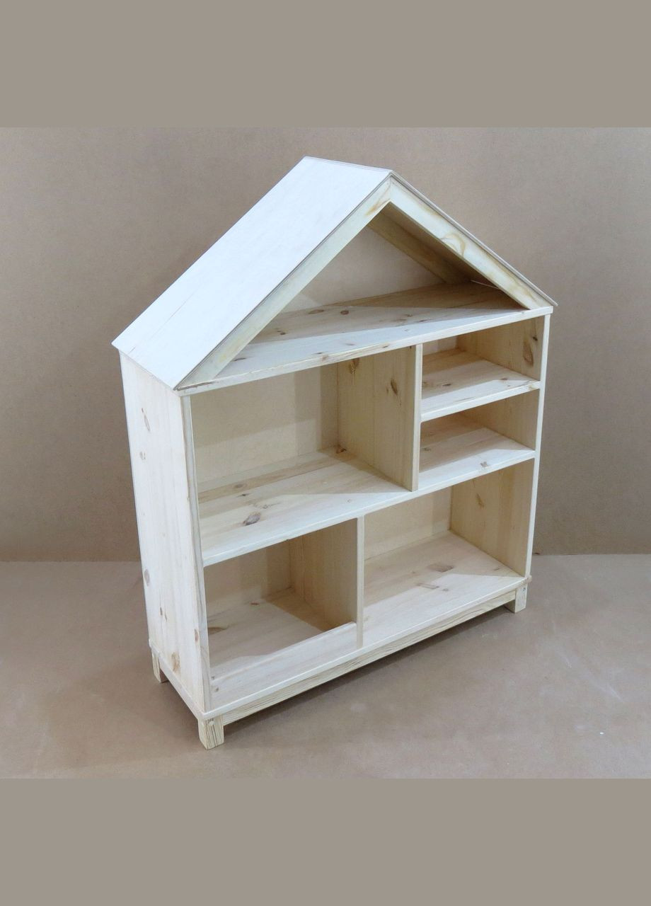 Книжный стеллаж из дерева Кристи бланже (КПС-000601) No Brand (328078855)