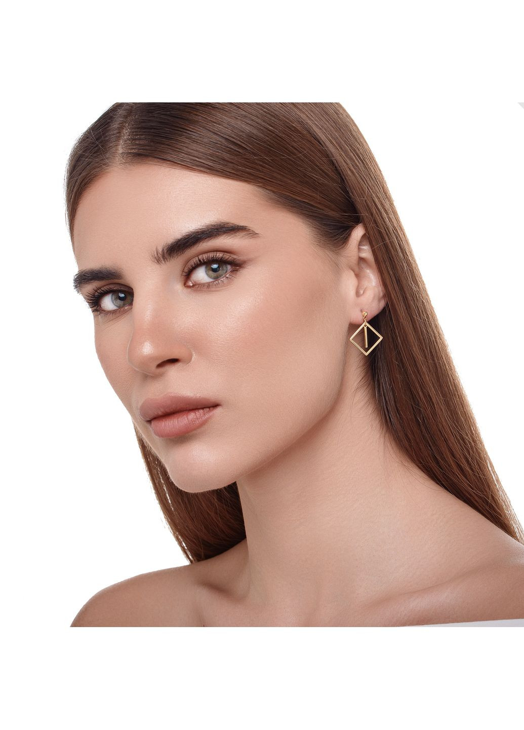Серьги Геометрическая форма Minimal (338796561)
