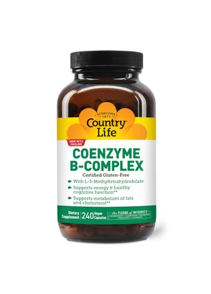 Витамины и минералы Coenzyme B-Complex, 240 вегакапсул Country Life (327040683)