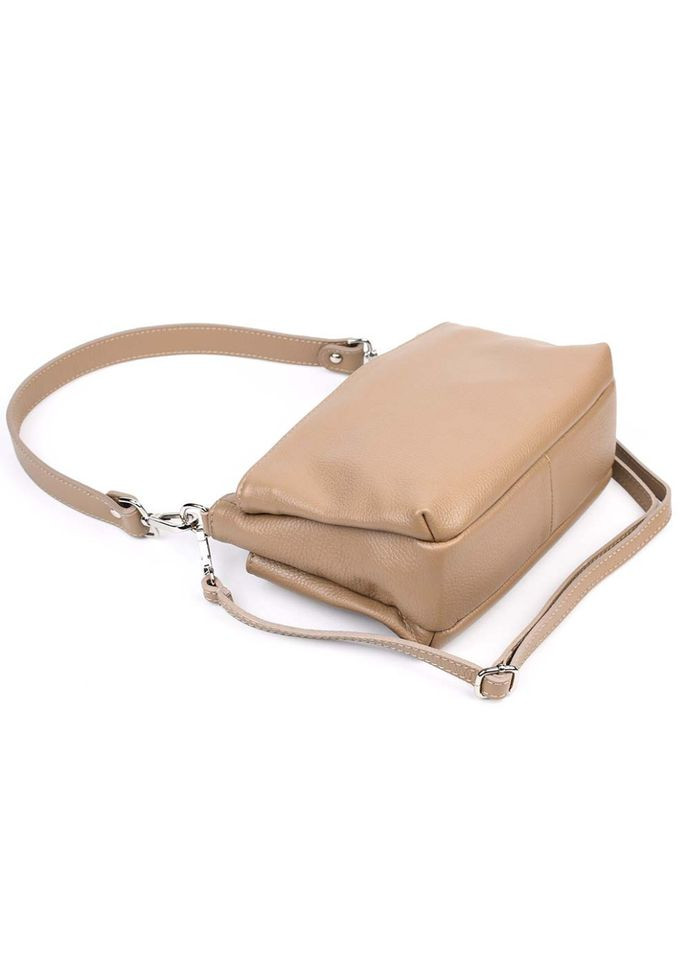 Шкіряна жіноча сумка Italy - 01638_taup Virginia Conti (315772174)