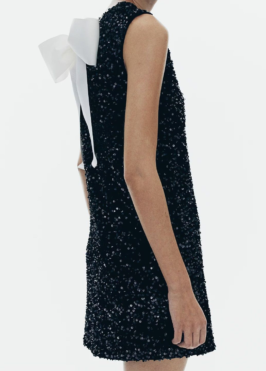 Черное праздничный платье H&M однотонное