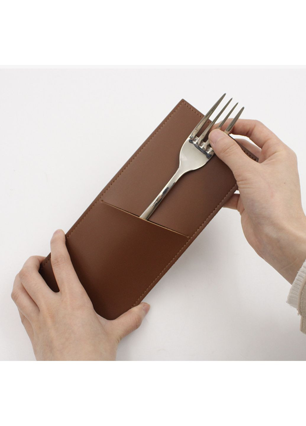 Чохол для столових приладів, шкіряний куверт-конверт для подачі приладів ( ) China (366874794)