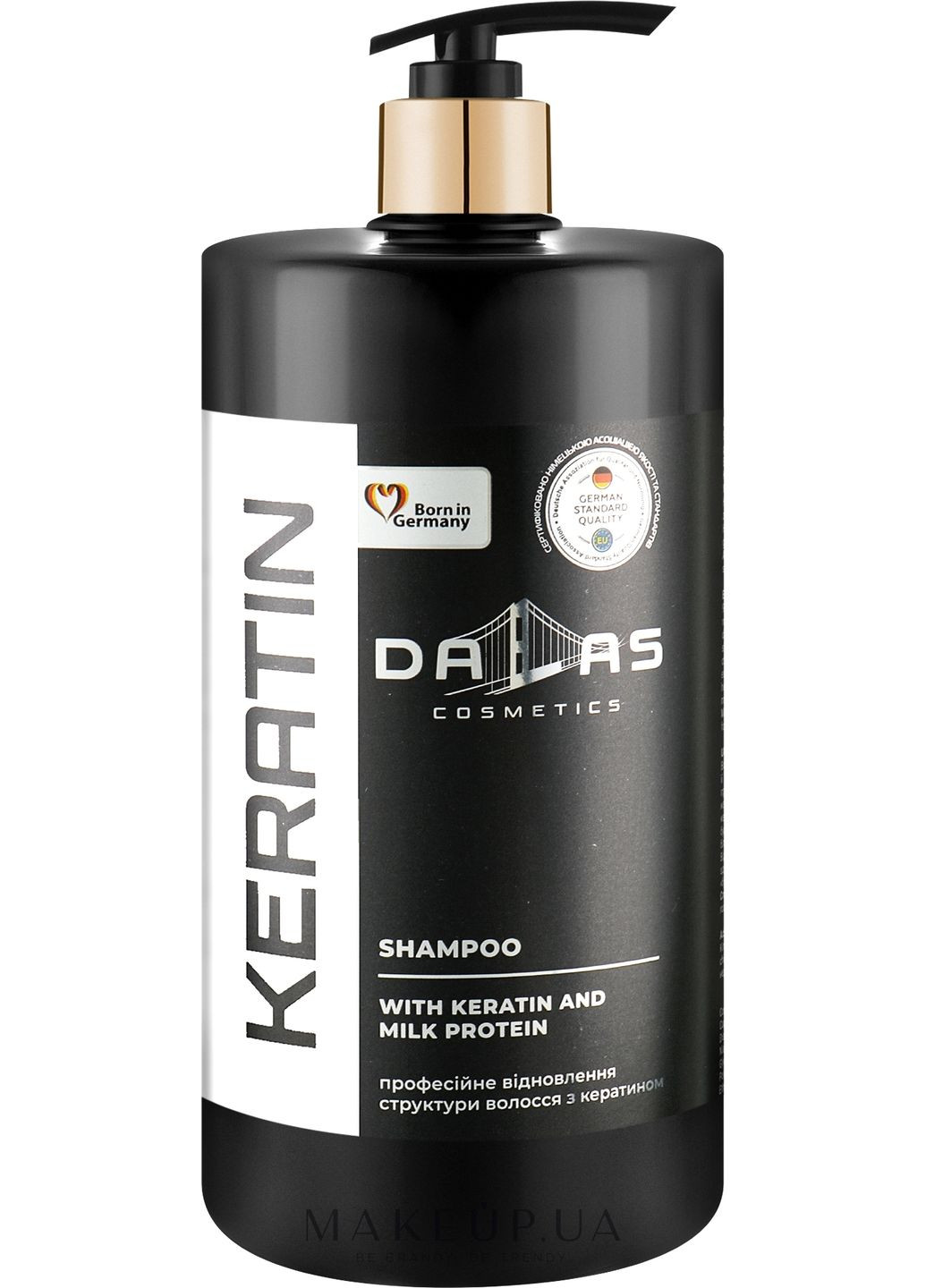 Шампунь с кератином и молочным протеином, с помпой Keratin Shampoo 970ml (1255856-31018584) DALAS (368886187)