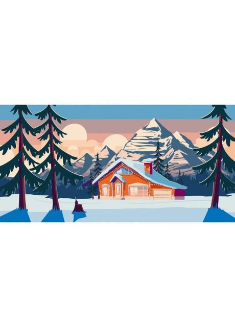 Картина по номерам Домик в горах 40 х 80 см (11027-AC) Art Craft (370257535)