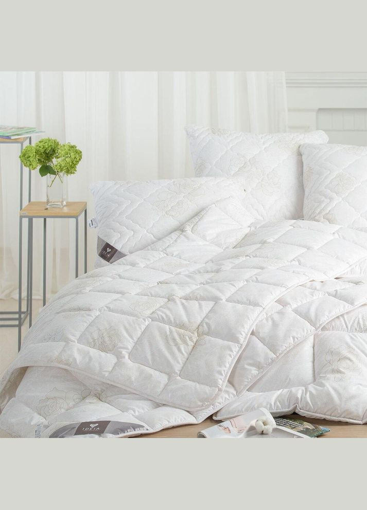 Одеяло 4 Сезон зима-лето полуторное 140х210 см два одеяла в наборе, антиаллергенное, супер теплое, всесезонное и летнее, 3 в 1 IDEIA (342128605)