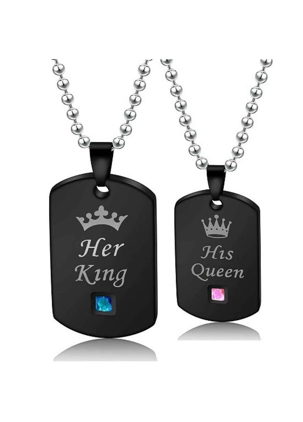 Парні кулони з гравіровкою з нержавіючої медичної сталі PP-059 No Brand (299340294)