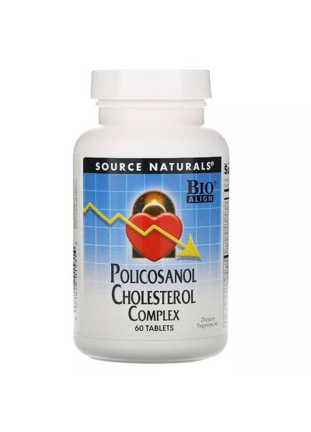 Натуральная добавка Policosonol Cholesterol Complex, 60 таблеток Source Naturals (293477277)