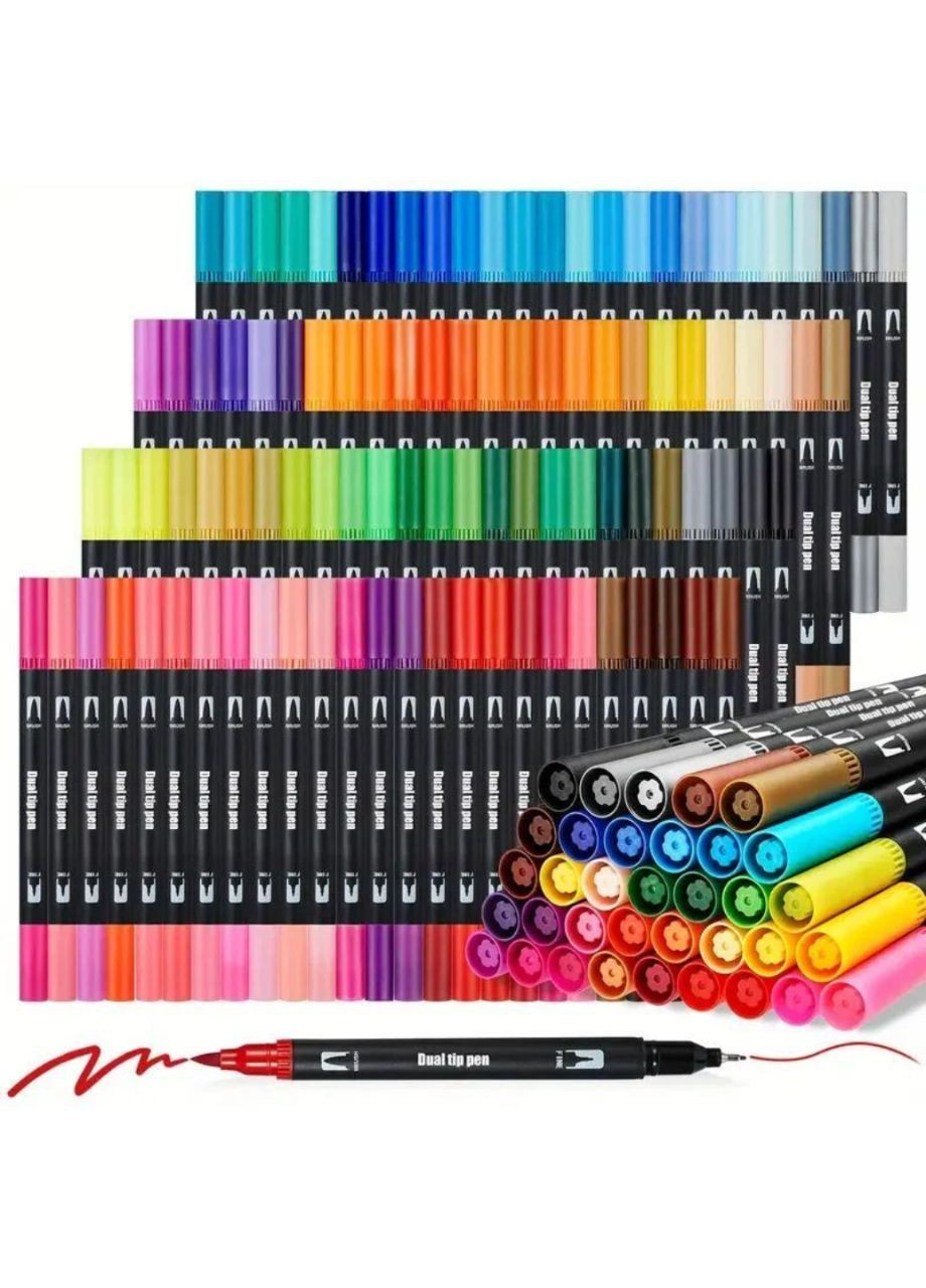 Набір двосторонніх акварельних маркерів Dual Brush 80 шт. No Brand (299659327)