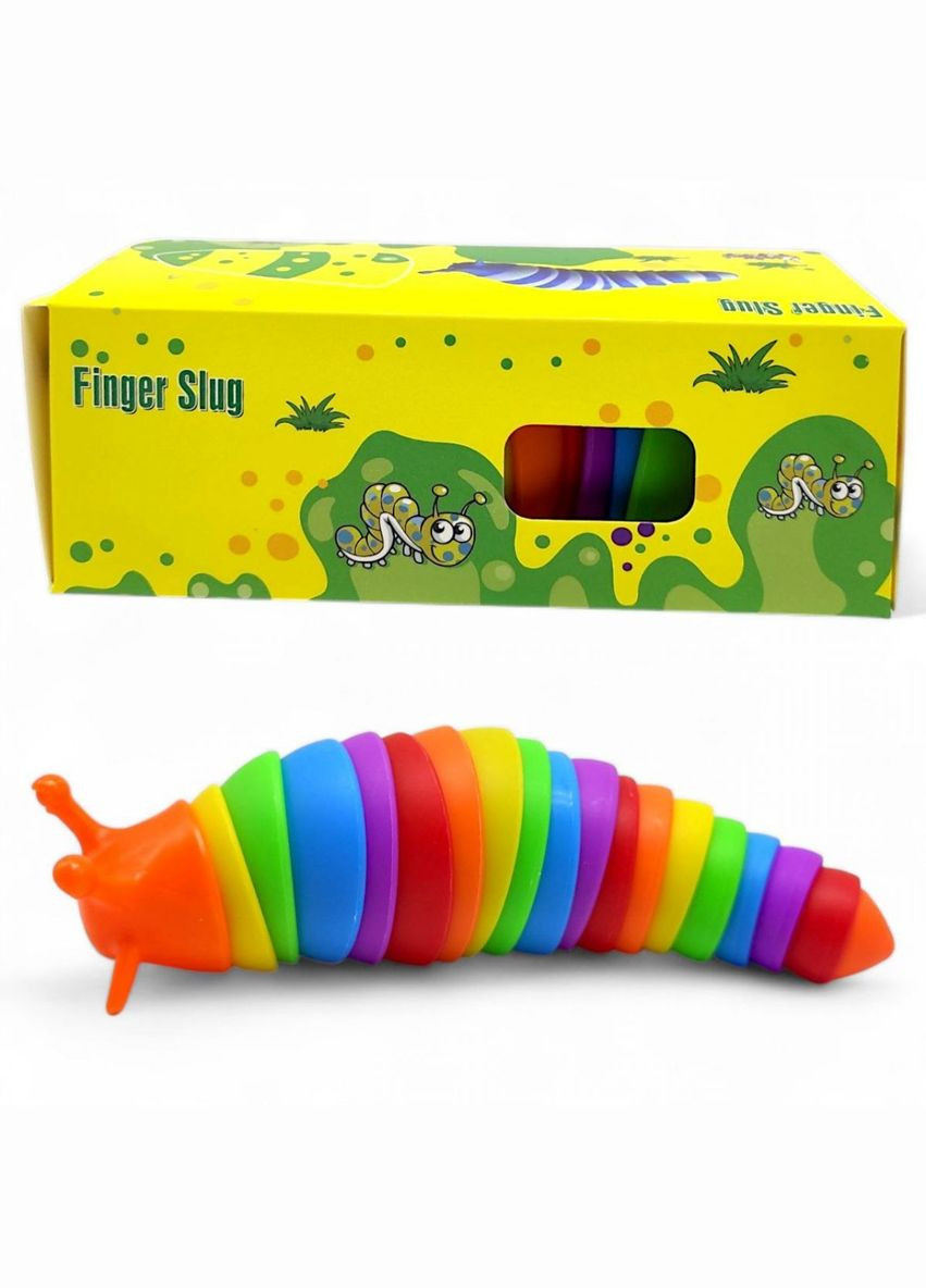 Іграшка антистрес "Равлик" 17 см веселка MIC (338196020)