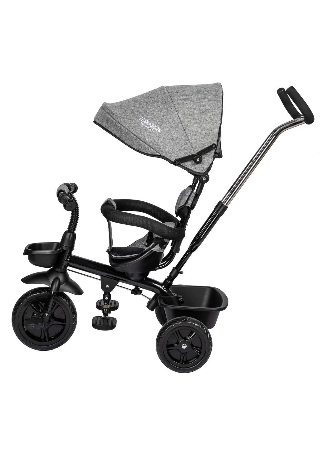 Трехколесный детский велосипед Free2Move Sport, black - grey FreeOn (305742440)