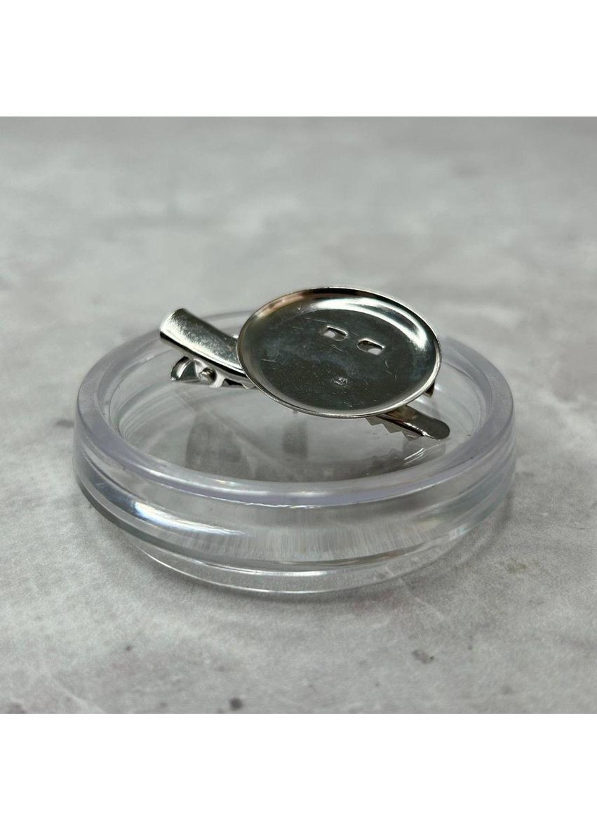 Основание для броши с зажимом 30 мм - серебро Plus-plus (352751655)