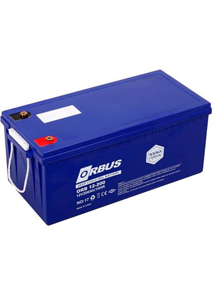 Акумулятор CG12200 GEL 12V 200Ah Black (CG12200) Orbus (323099729)