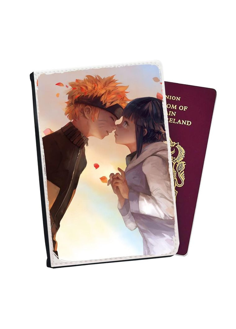 Обкладинка (портмоне) на паспорт, автодокументи з відсіками Аніме Наруто #009 Чорний No Brand (317553132)