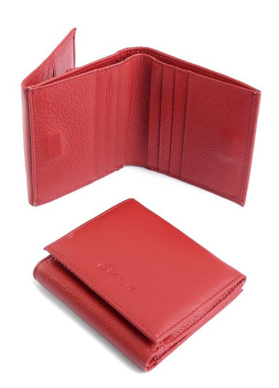 Жіночий шкіряний гаманець червоний No Brand (292920363)