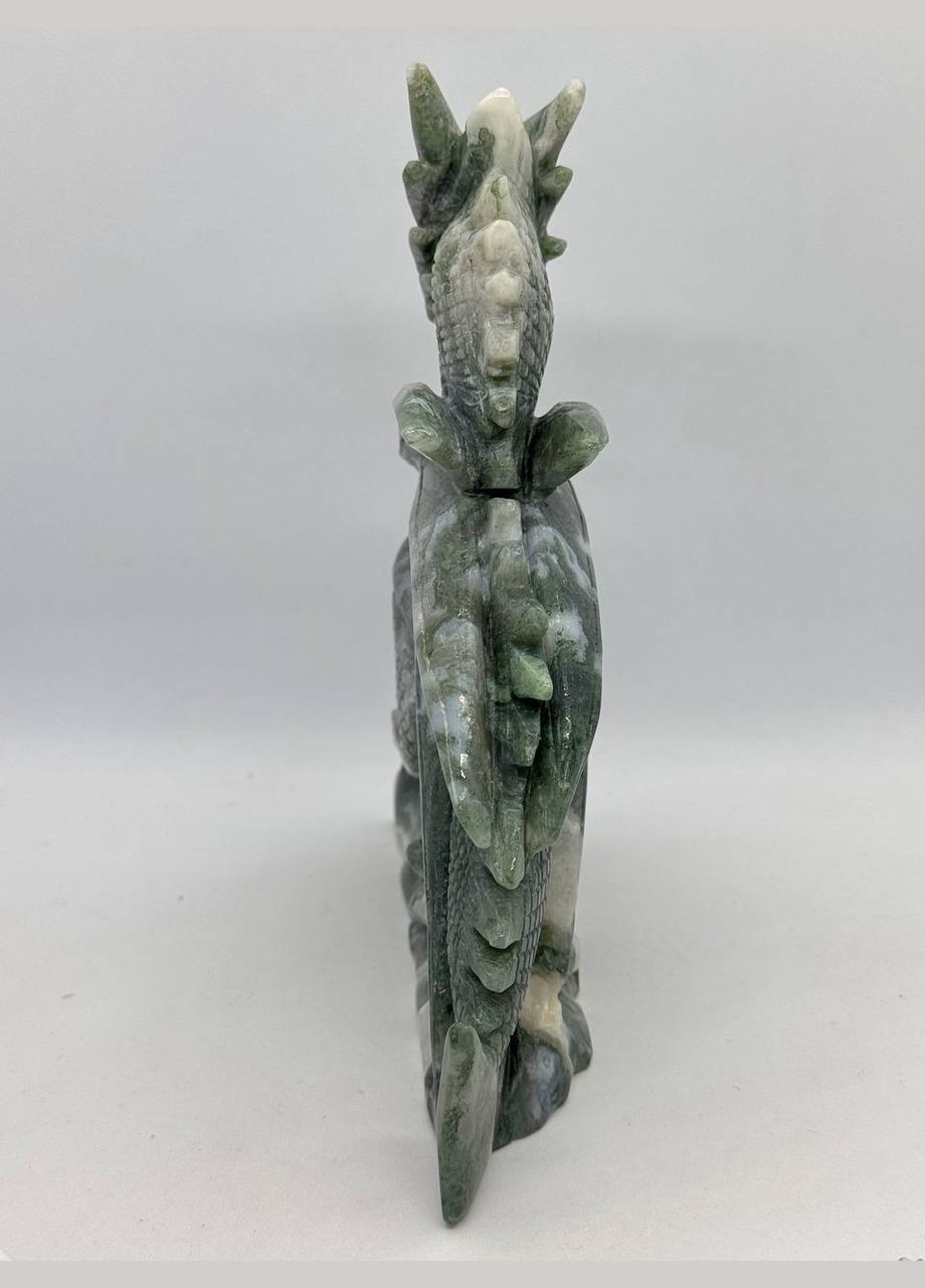 Дракон з мохового агату 210*200*50 мм Комбінований No Brand (337510786)