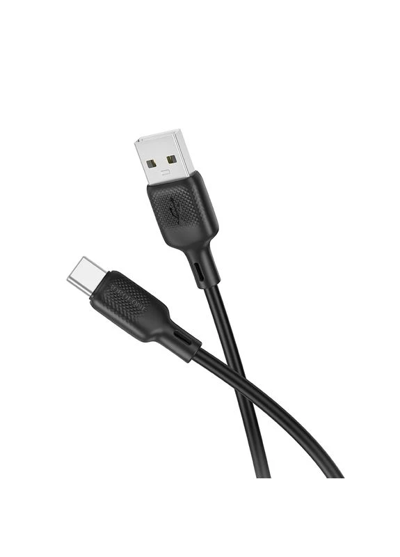 Кабель BX113 Lenny silicone charging data cable Type-C(L=1M) Black Borofone (388967109)