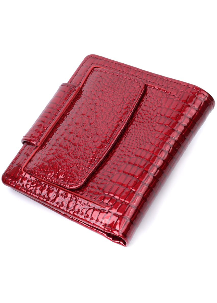 Женский кошелек из натуральной кожи с монетницей 22685 Красный st leather (306881514)