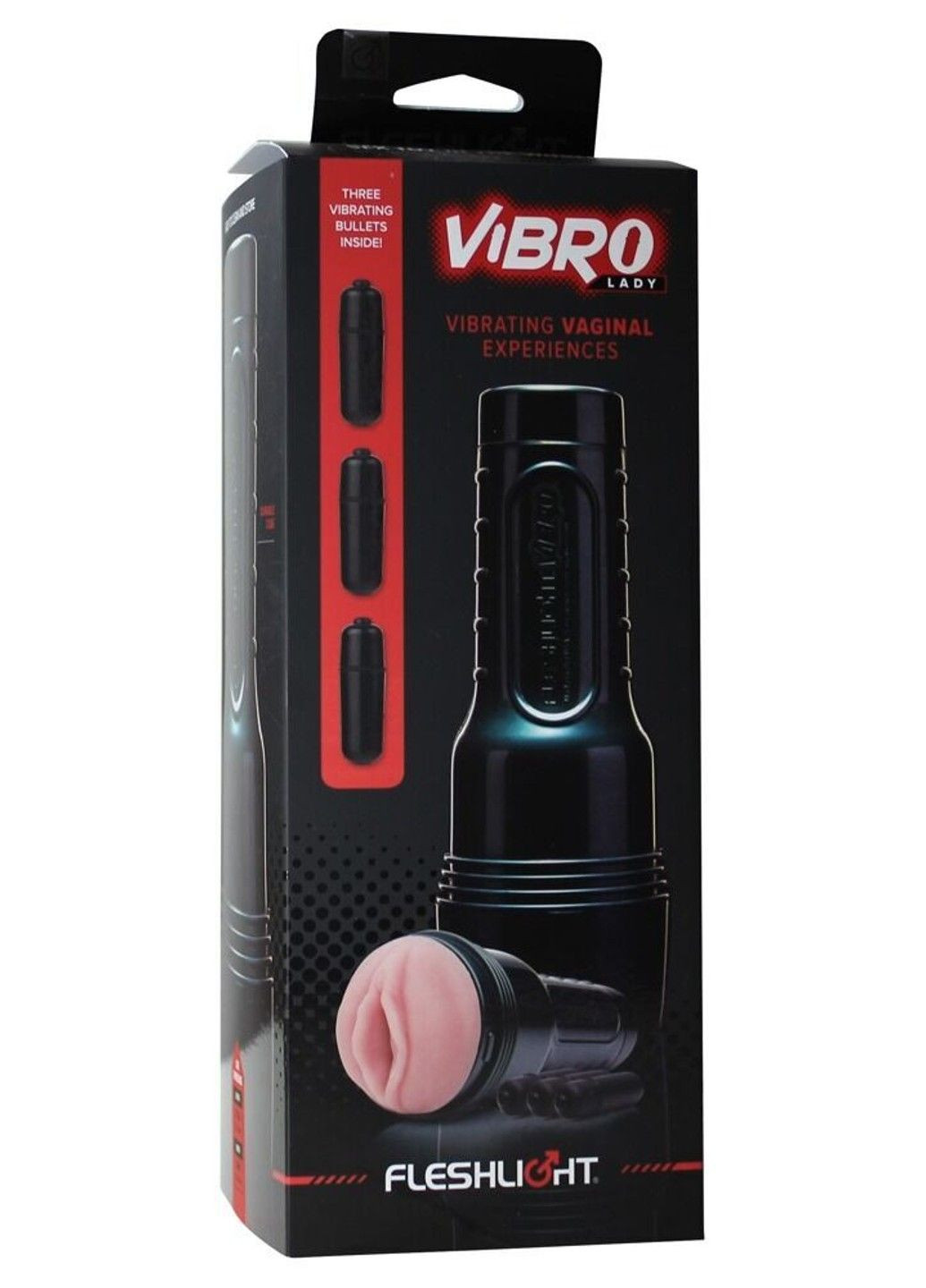 Мастурбатор з вібрацією Vibro Pink Lady Touch, три віброкулі, стимулювальний рельєф Fleshlight (341306764)