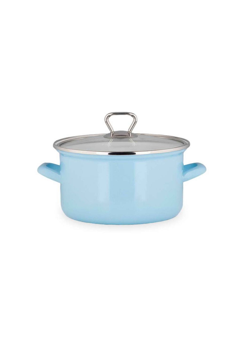 Кастрюля эмалированная 200мм x 3.1л голубая (CE20B) Biol (316632763)