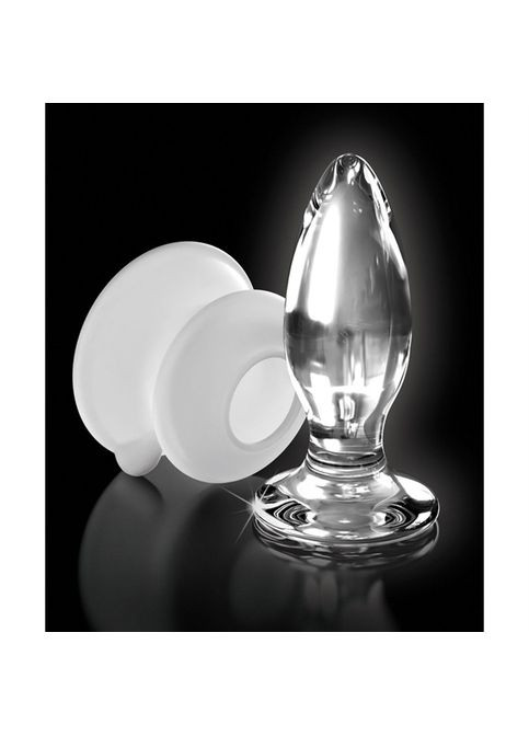 Анальный плаг стеклянный Icicles No. 91 на силиконовой присоске, Pipedream (350920174)