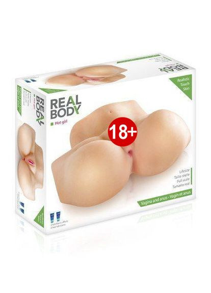 Мастурбатор-півторс Real Body — Hot Girl, два входи: вагіна та попка No Brand (303887247)