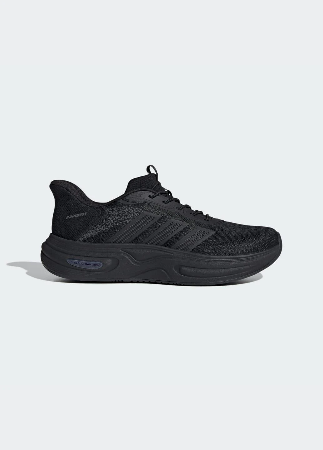 Чорні кросівки cloudfoam cuxxion rapidfit літні adidas