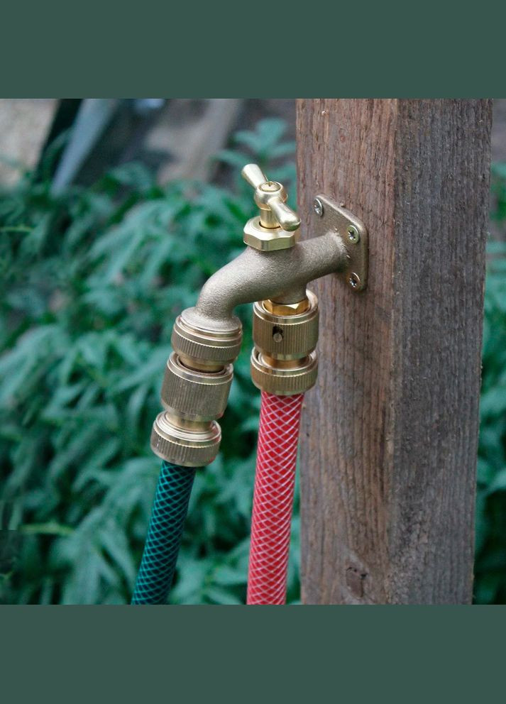 Конектор для шланга 1/2" латунний MY-105 перехідник швидкознімний для поливу Losso (327041638)