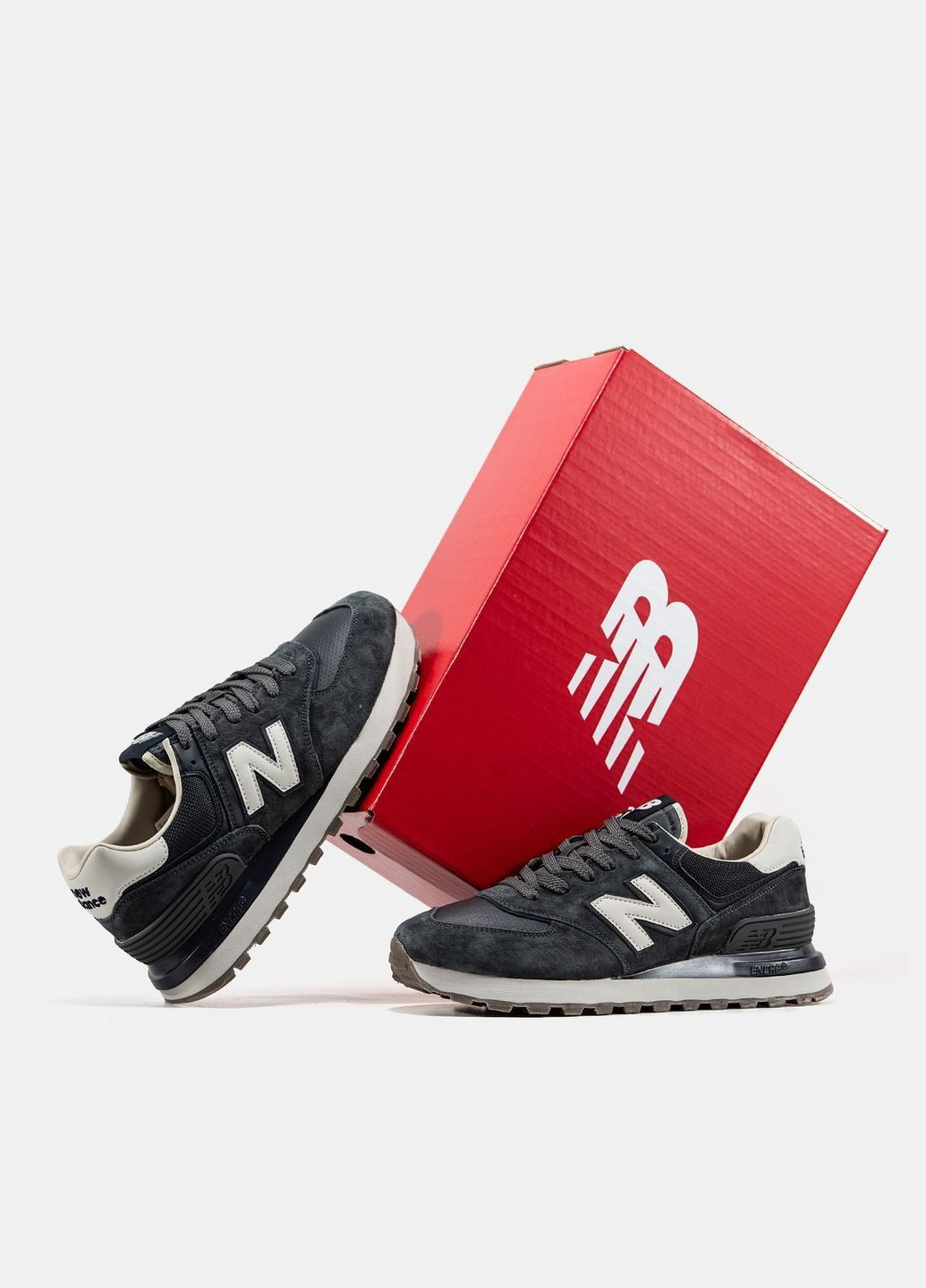 Темно-сірі Осінні кросівки чоловічі No Brand