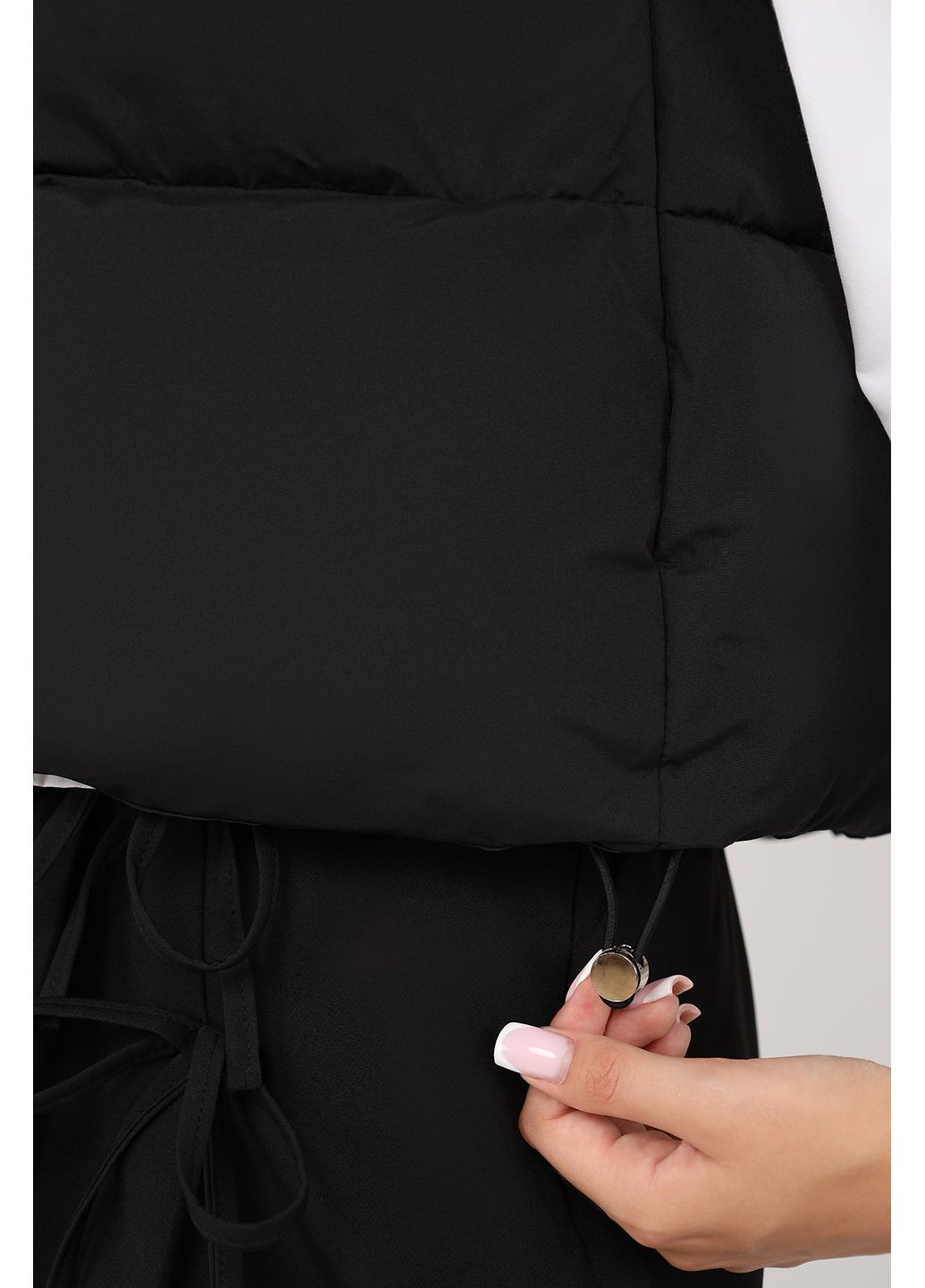 Жилет утеплений жіночий колір чорний ЦБ-00277853 Yuki (350878907)