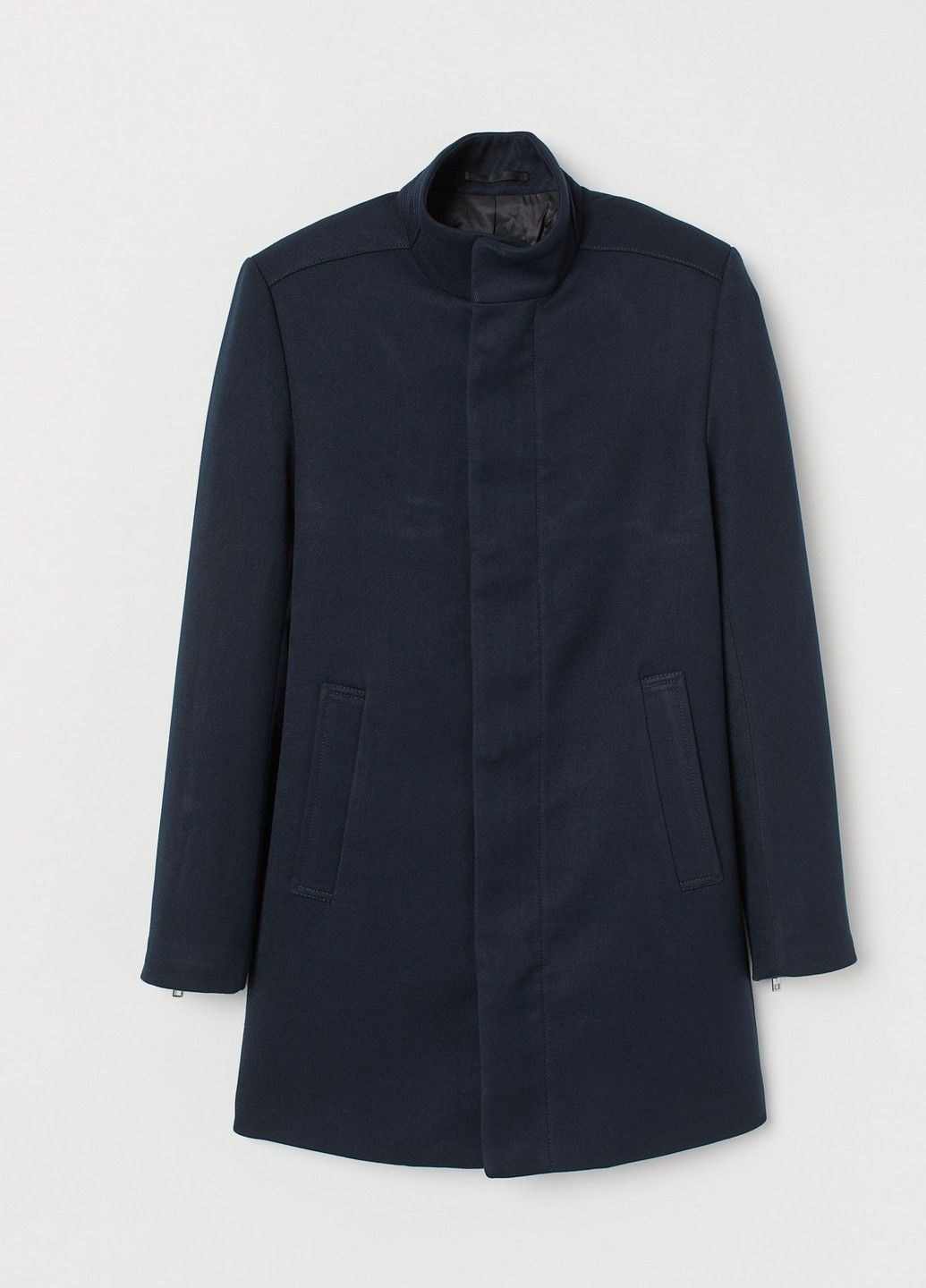 Темно-синє демісезонне Пальто H&M