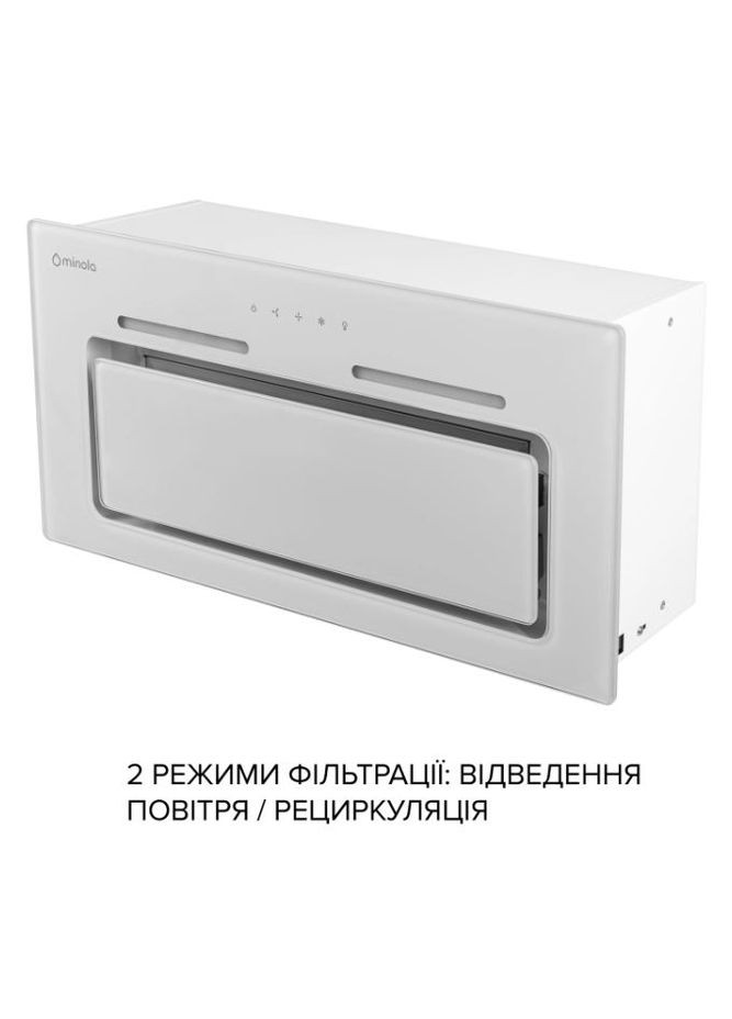 Вытяжка HBI 6473 WH GLASS 800 LED LINE MINOLA (357437506)