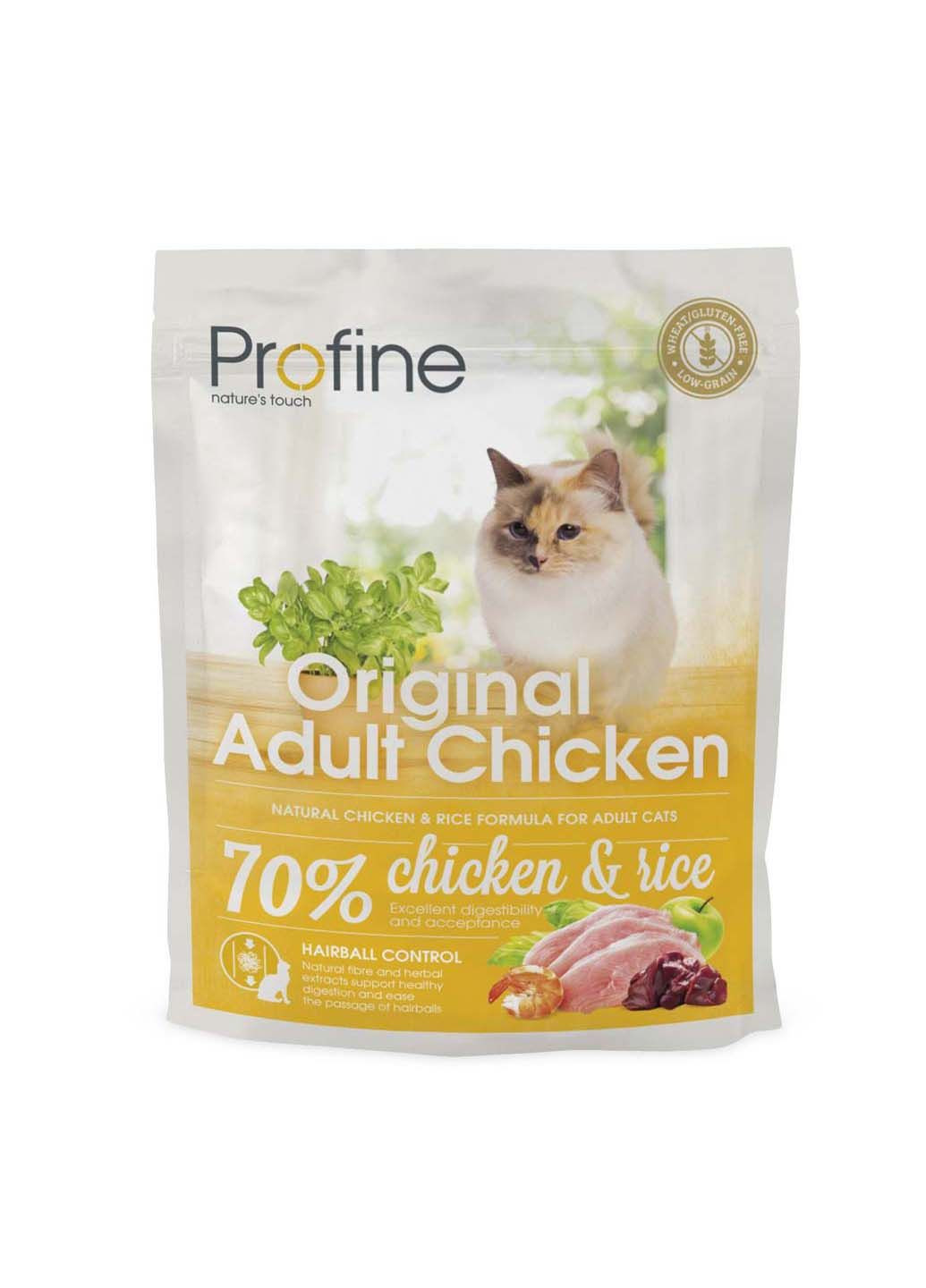 Сухой корм для взрослых котов Cat Original Adult с курицей и рисом 300 г Profine (286472812)