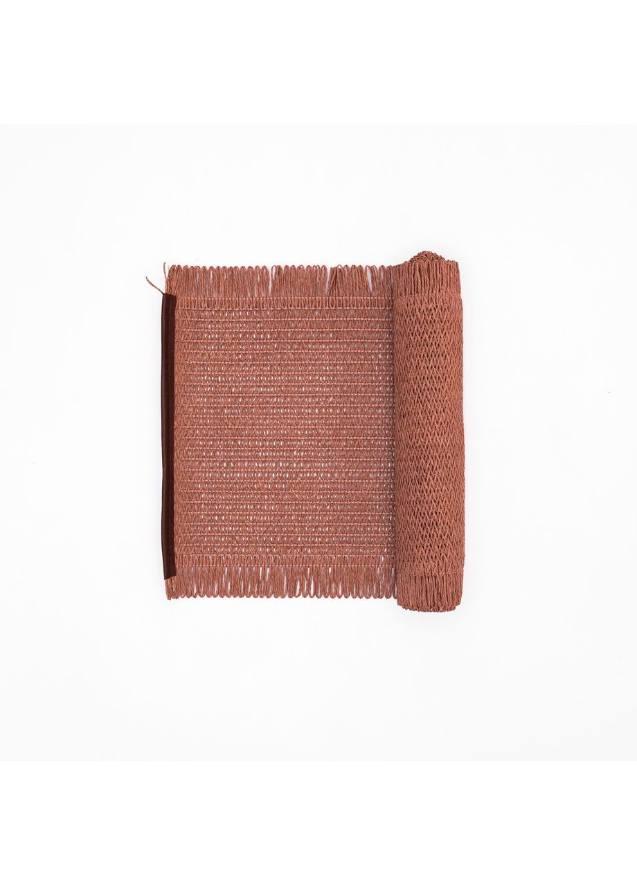 Сервірувальна серветка Рожева з ротанга 120х30 см для столу декор елемент інтер'єру стильна підставка Yiwu (370602447)